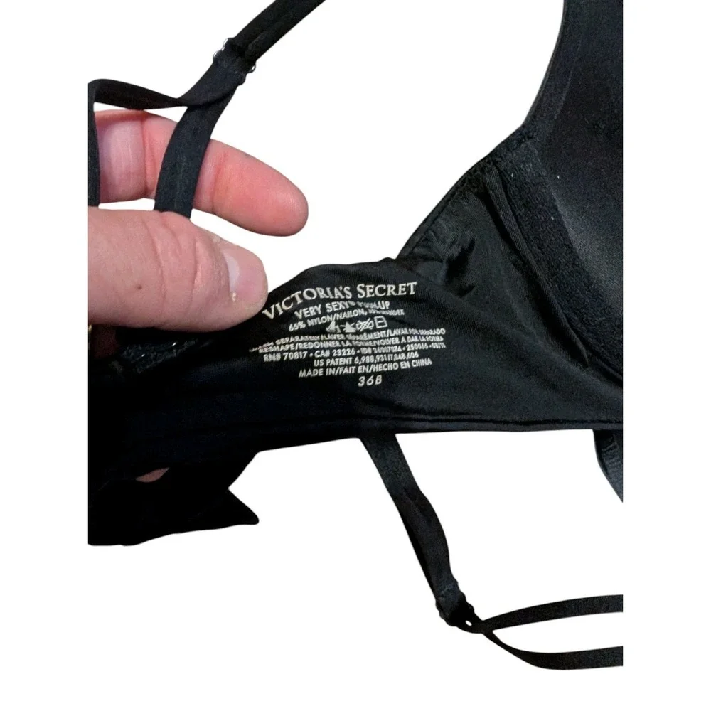 Victoria's Secret VS Very Sexy Swarovski crystal bling push up bra 36b